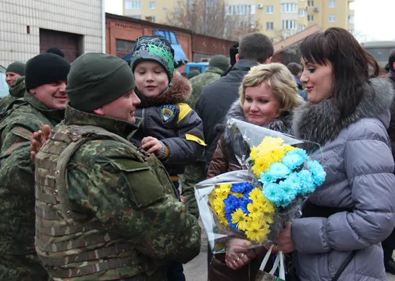 Із зони АТО повернувся зведений загін правоохоронців (Фоторепортаж) + (Відео) — фото 7